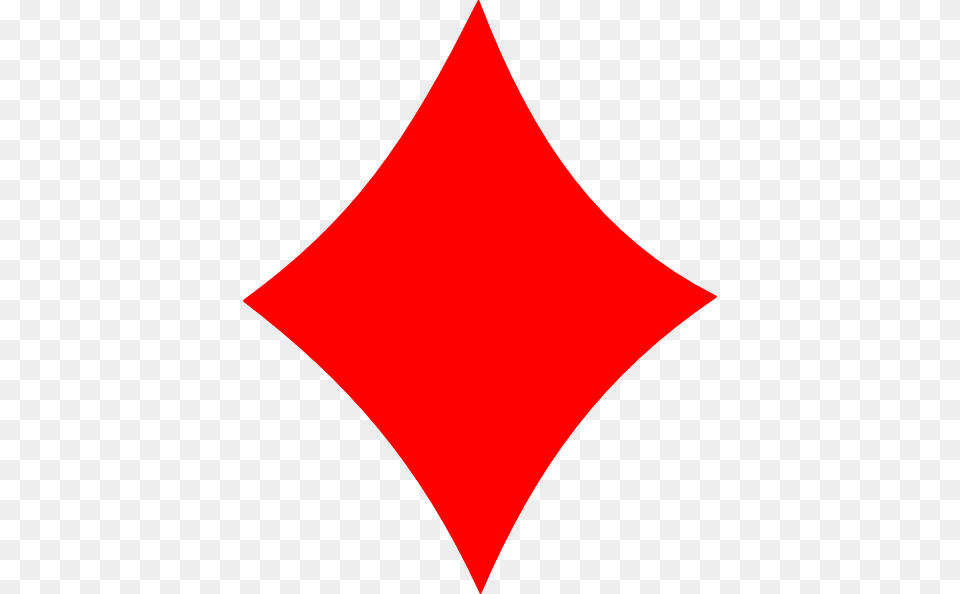 Diamond Cards Clip Art At Clker Com Vector Clip Art Red Flag, Logo, Animal, Fish, Sea Life Free Transparent Png