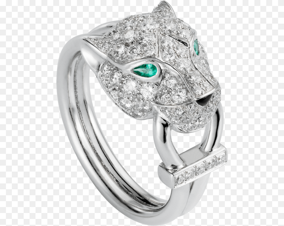 Diamond Cartier Panther Ring, Accessories, Jewelry, Silver, Gemstone Free Transparent Png