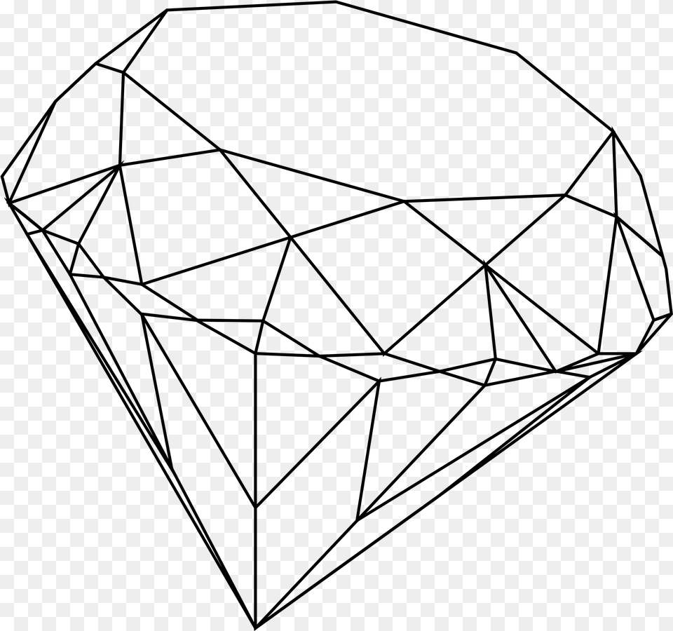 Diamond Clip Art Diamond, Gray Free Png Download