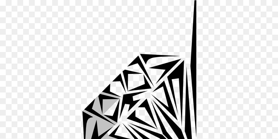 Diamond Clipart Black And White Border With Diamonds, Symbol, Art, Star Symbol Png