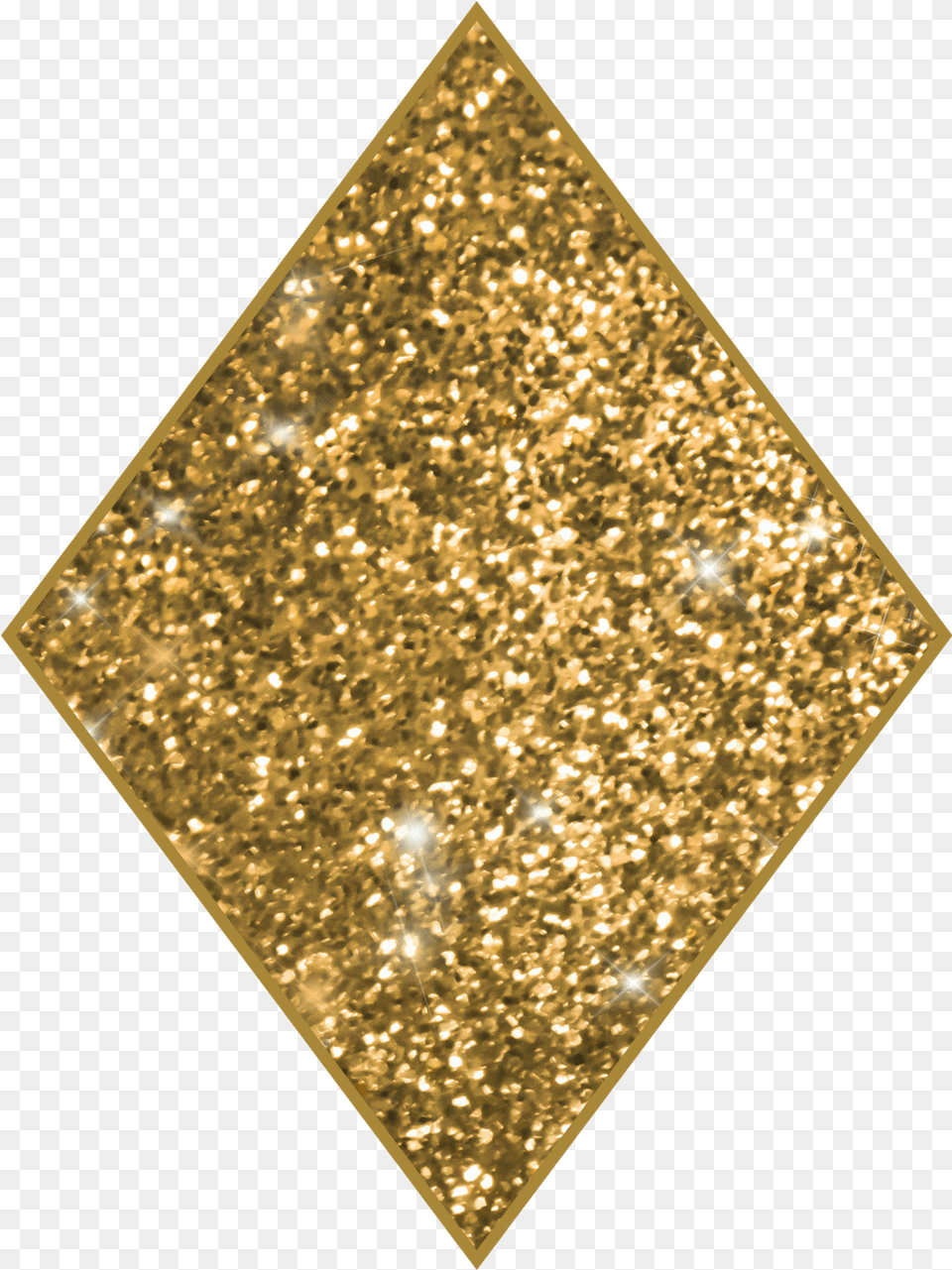Diamond Clipart Gold Glitter Gold Diamond Shape Outline, Lamp Free Transparent Png