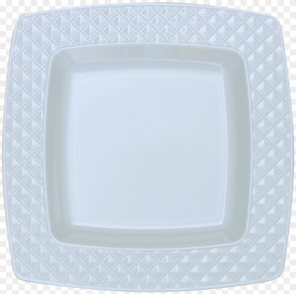 Diamond Collection White Plastic With A White Rim Plates, Art, Dish, Food, Meal Free Png