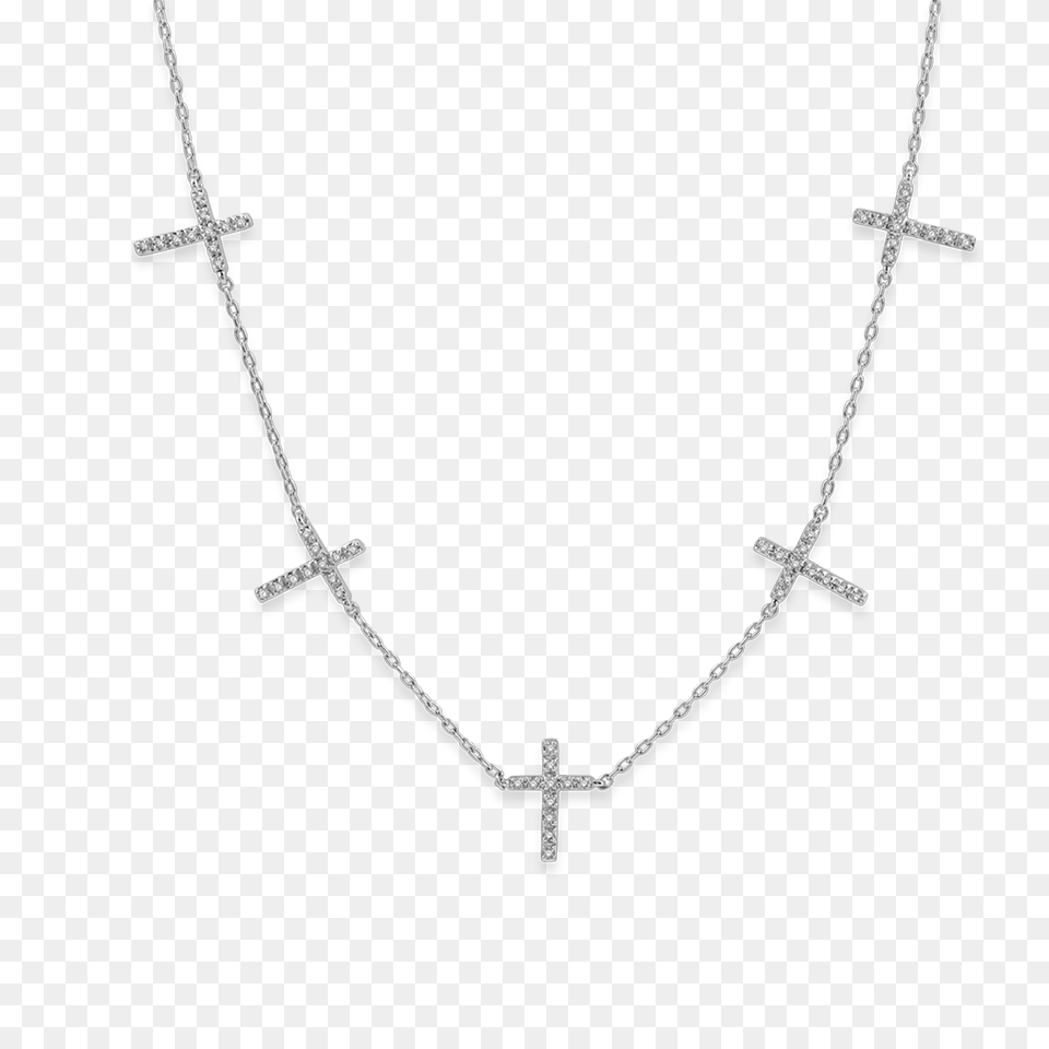 Diamond Cross Necklace In White Gold Dia Jc Jewelers, Accessories, Jewelry, Gemstone Free Transparent Png