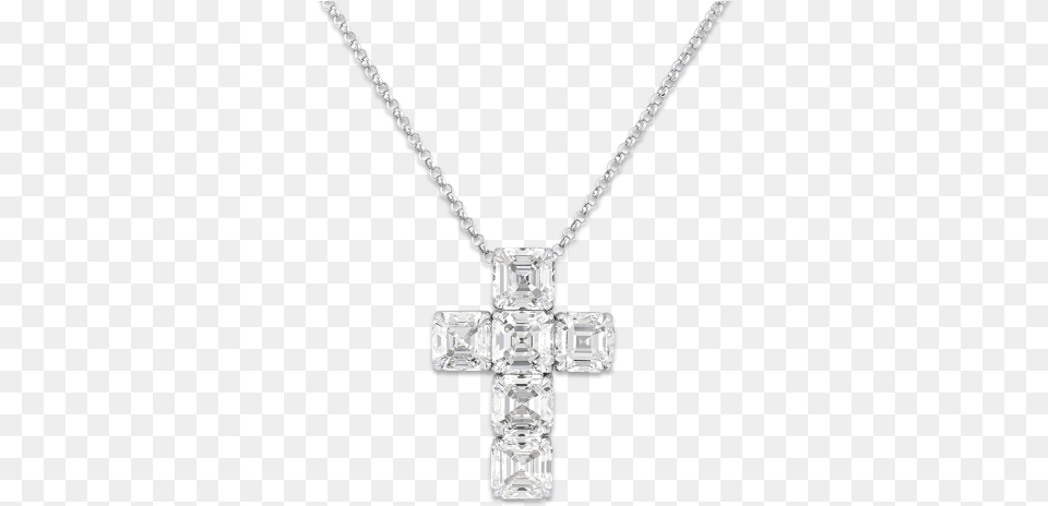 Diamond Cross Pendant Diamond Cross Necklace Transparent, Accessories, Gemstone, Jewelry, Symbol Free Png Download