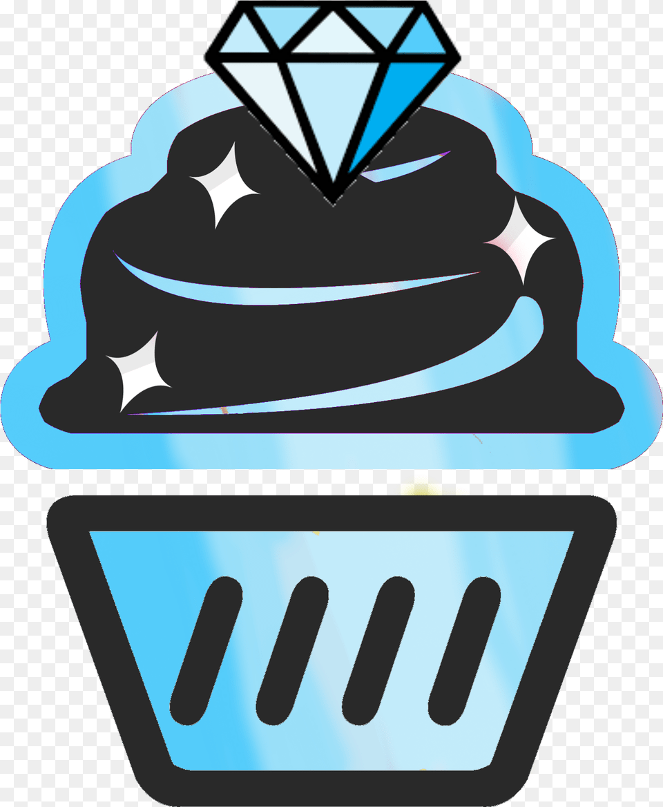 Diamond Cupcake Clipart Download, Dessert, Icing, Cake, Cream Free Transparent Png