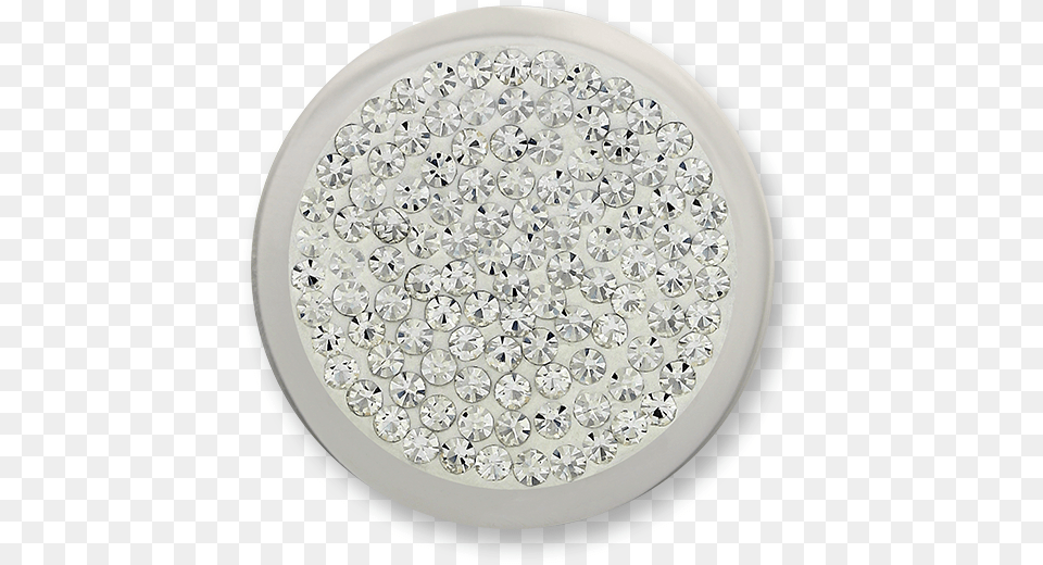 Diamond Disc Small Stainless Steel White Swarovski Mi Moneda Monedas Wit Dd 13 S, Ceiling Light, Accessories, Gemstone, Jewelry Free Png Download