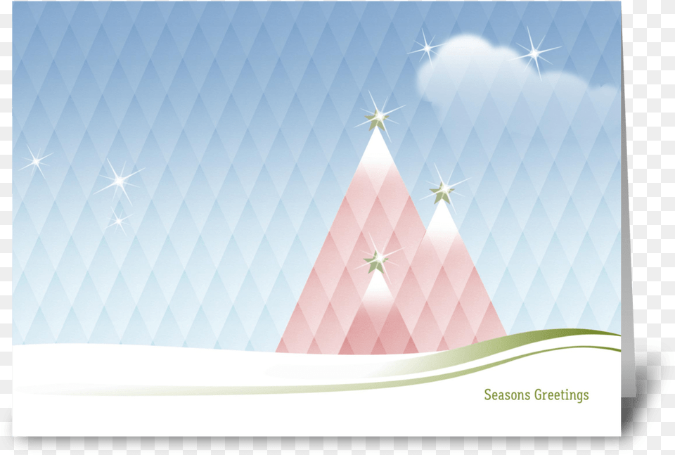 Diamond Divine Christmas Greeting Card Architecture, Triangle, White Board Free Png Download