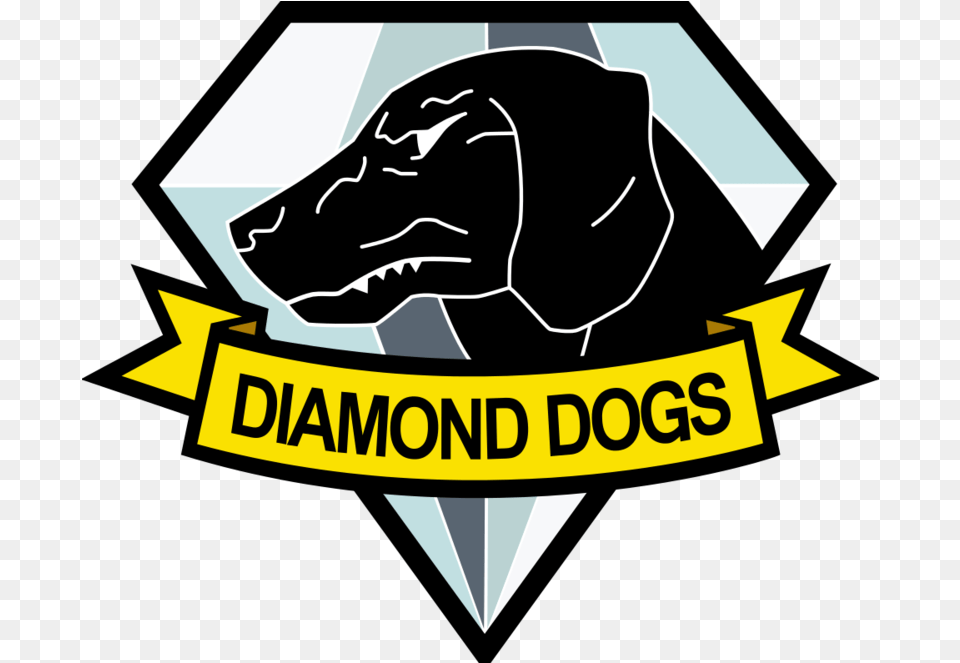 Diamond Dogs Metal Gear Solid Logo Diamond Dogs Logo, Animal, Canine, Mammal, Pet Free Transparent Png