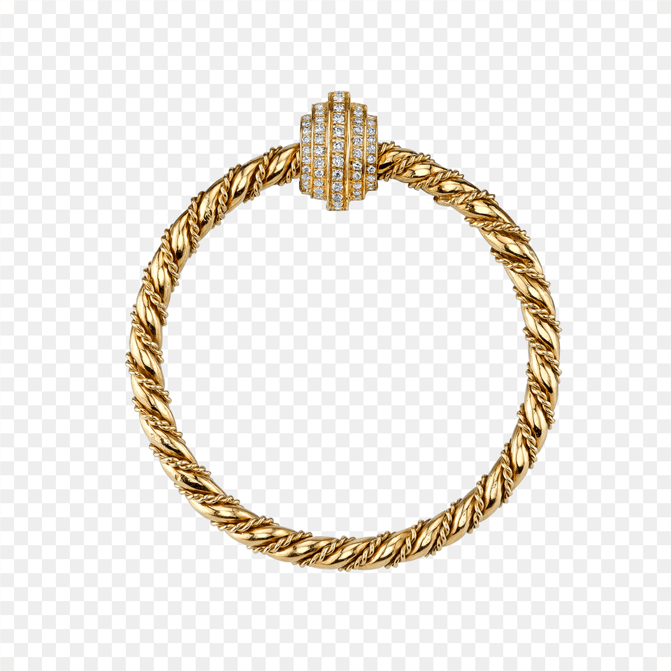 Diamond Door Knocker Earring Bracelet Or Maille Russe, Accessories, Jewelry, Necklace, Gold Png Image
