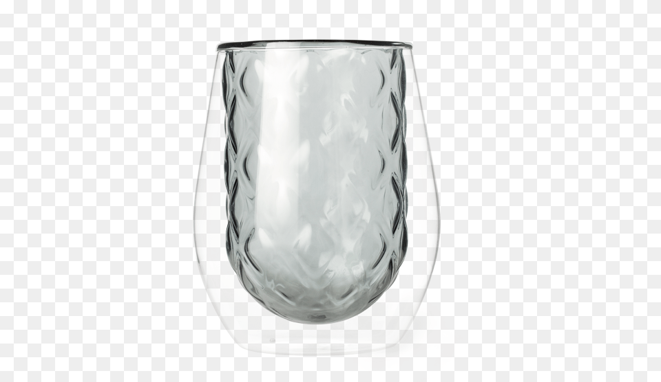 Diamond Double Wall Glass Smokey Grey Glass, Alcohol, Wine, Liquor, Beverage Free Png Download