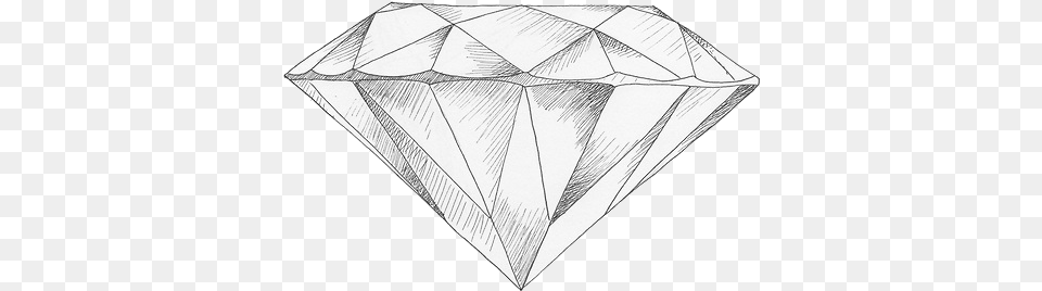 Diamond Drawing And Art Image Pencil Drawing Of A Diamond, Accessories, Gemstone, Jewelry, Aircraft Free Png