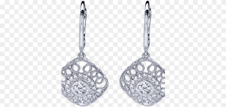 Diamond Earrings Gabriel 14k White Gold Drop Earrings, Accessories, Earring, Gemstone, Jewelry Png