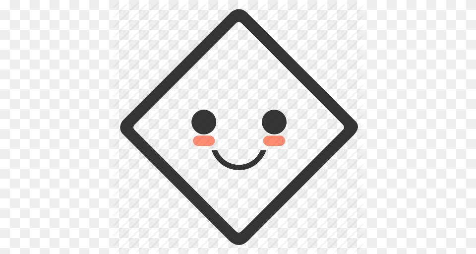 Diamond Emoji Emoticons Face Shapes Smile Smiley Icon, Electronics, Blackboard Free Png Download