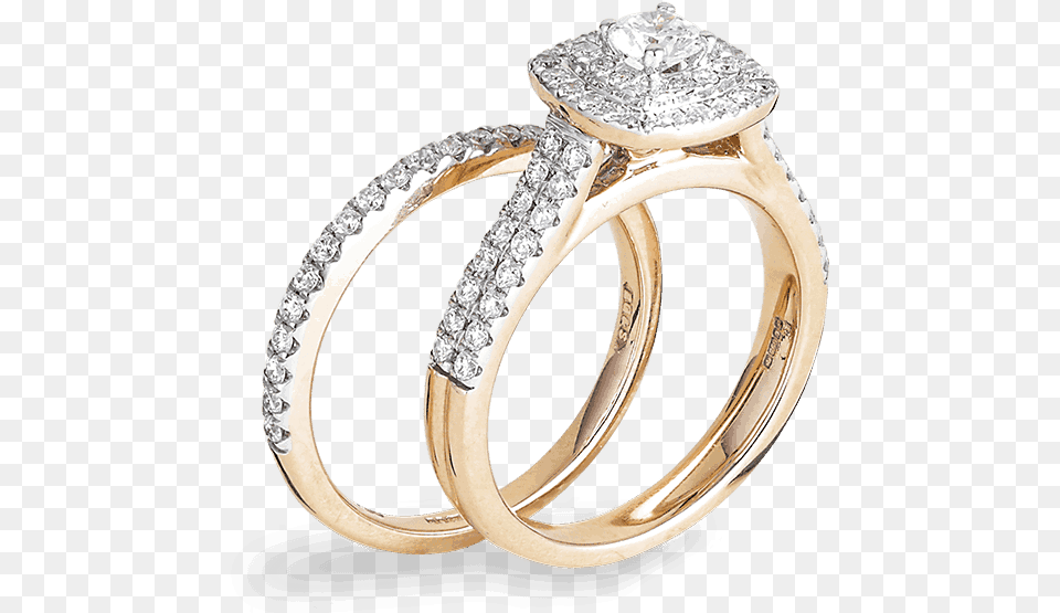 Diamond Engagement Ring Double Diamond Ring Gold, Accessories, Jewelry, Gemstone, Locket Free Transparent Png