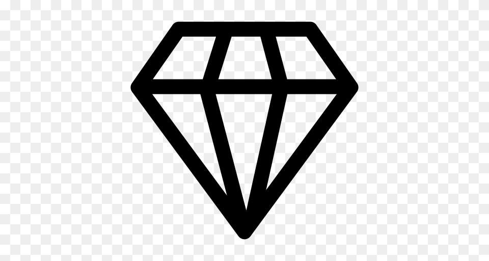 Diamond Expensive Jewel Icon With And Vector Format For Gray Free Png