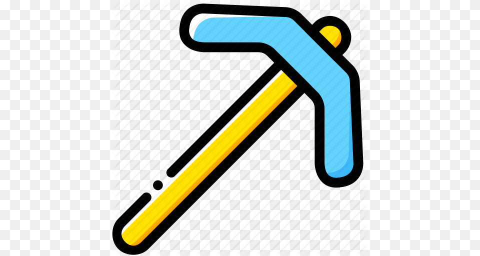 Diamond Game Minecraft Pickaxe Yellow Icon, Device Png Image