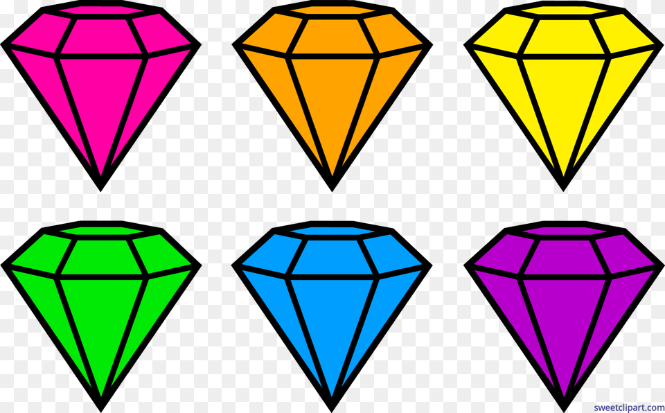 Diamond Gems Neon Clip Art, Accessories, Gemstone, Jewelry, Jar Free Png Download