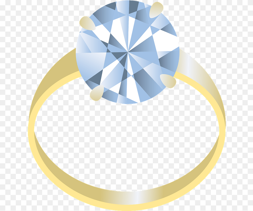 Diamond Gold Ring Clipart Free Download Transparent Diamond, Accessories, Gemstone, Jewelry, Chandelier Png Image