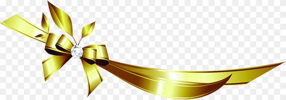 Diamond Golden Bow Gold Ribbon Bow Background, Art, Appliance, Ceiling Fan, Device Png
