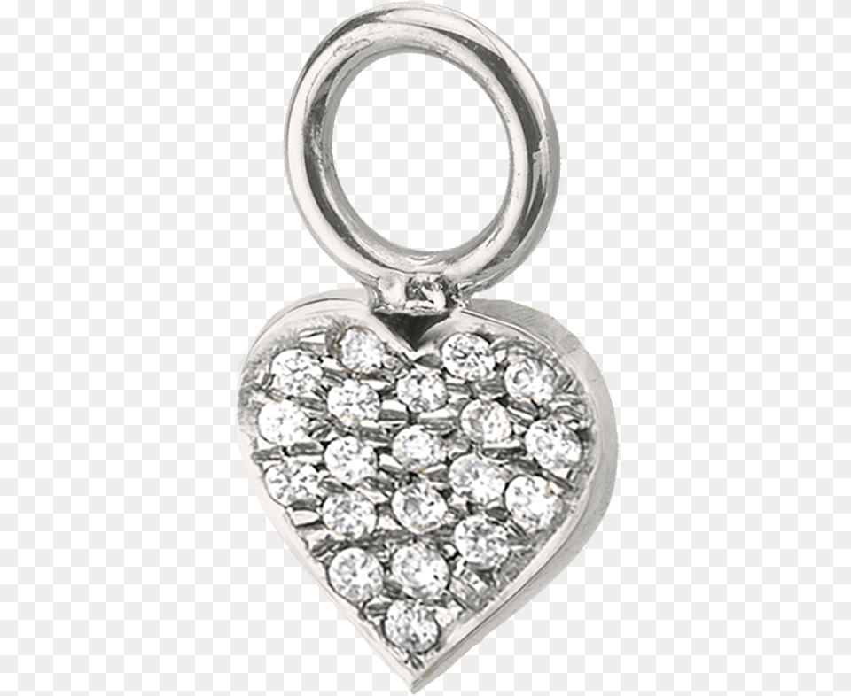 Diamond Heart Hoop Charm Locket, Accessories, Jewelry, Pendant, Gemstone Free Png