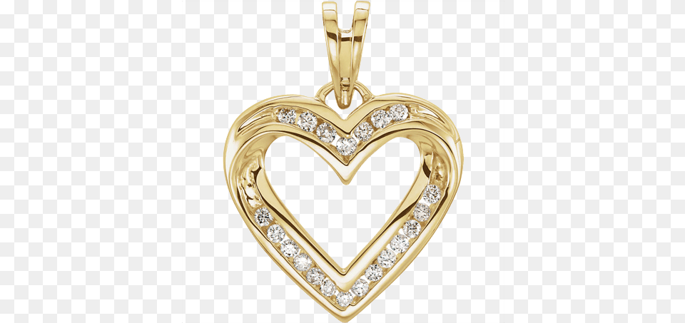 Diamond Heart Locket, Accessories, Pendant, Gold, Gemstone Png