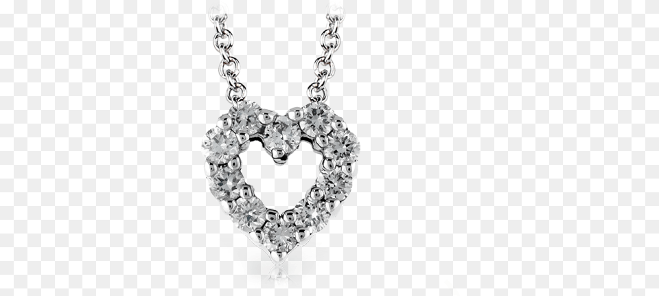 Diamond Heart Pendant 11 Ctw Solid, Accessories, Gemstone, Jewelry, Necklace Png Image