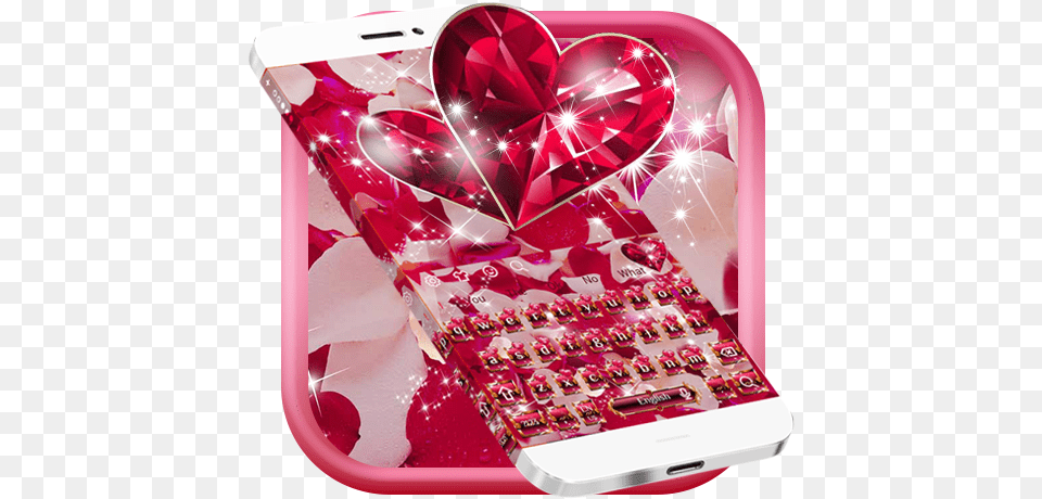 Diamond Heart Rose Keyboard U2013 Leikir Google Play Heart, Electronics, Mobile Phone, Phone Free Transparent Png