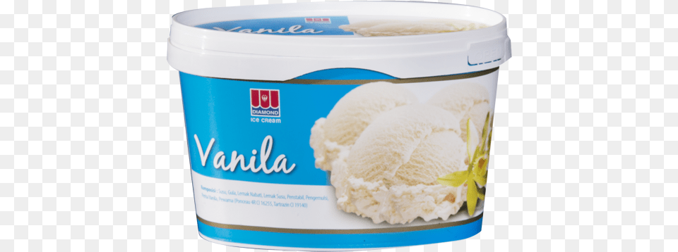 Diamond Ice Cream Vanilla 700 Ml Ice Cream Vanilla Diamond, Dessert, Food, Ice Cream, Yogurt Free Transparent Png