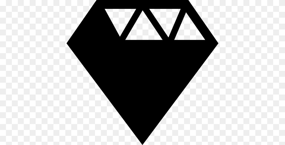 Diamond Icon With And Vector Format For Unlimited, Gray Png Image