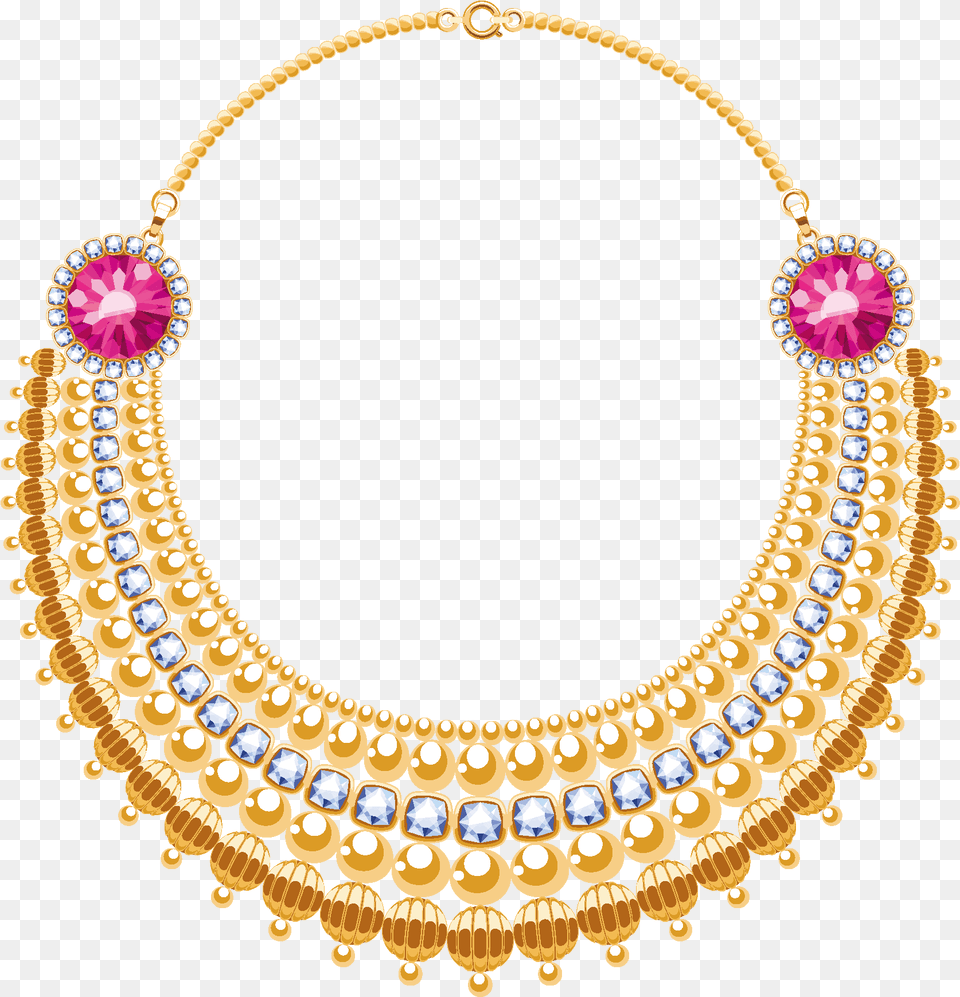 Diamond Jewellery Gold Material Pearl Vector Luxury District On West Green, Accessories, Jewelry, Necklace, Gemstone Png Image