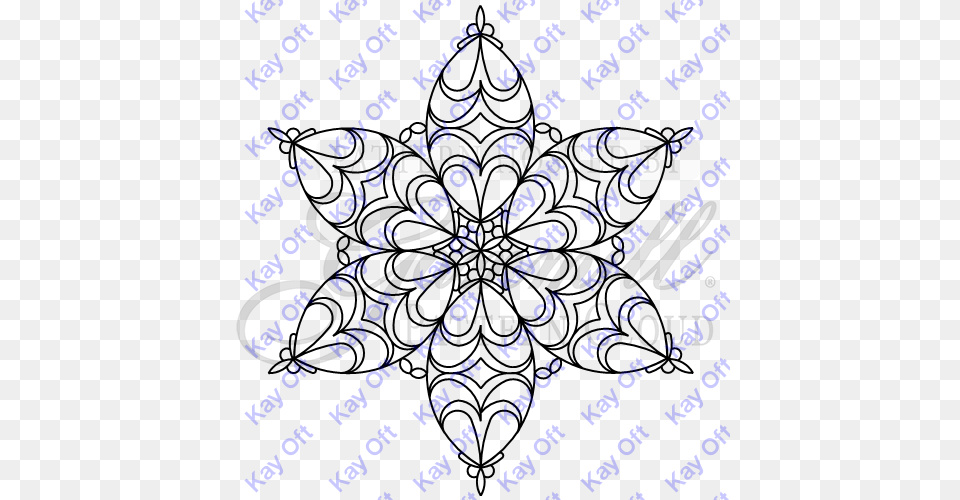 Diamond Lace 6 Pt Star Line Art, Text Png Image