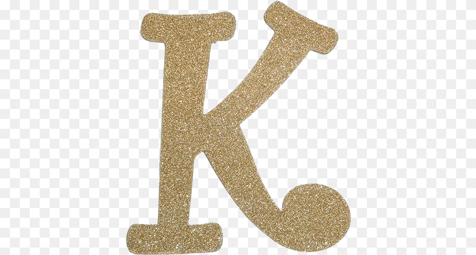 Diamond Letter K 35 Gold 1 Pc Pkg Number, Text, Cross, Symbol, Alphabet Free Transparent Png