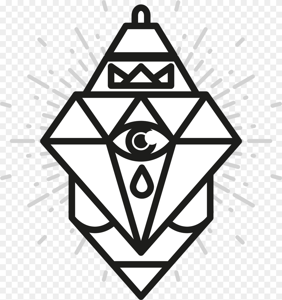Diamond Minimal Logo Outline Of A Gem, Lamp, Symbol Free Transparent Png
