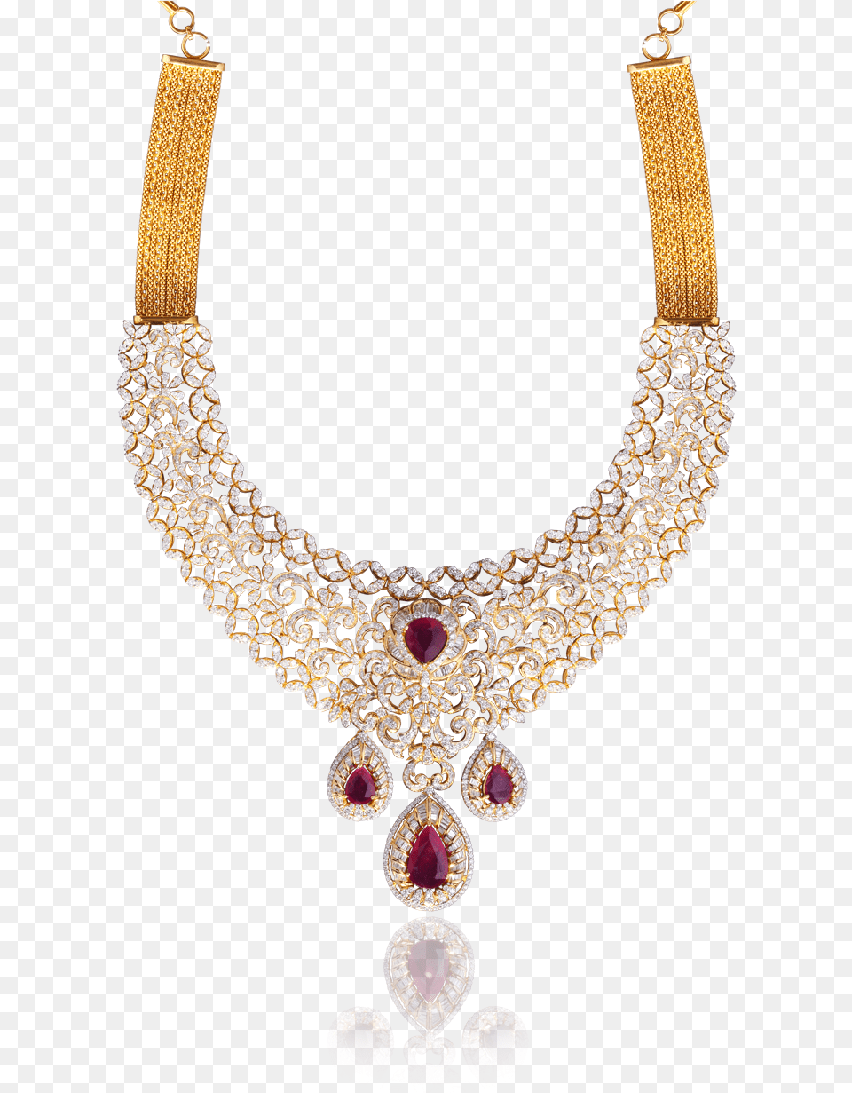 Diamond Necklace Khazana Jewellery Diamond, Accessories, Jewelry, Gemstone Free Png Download