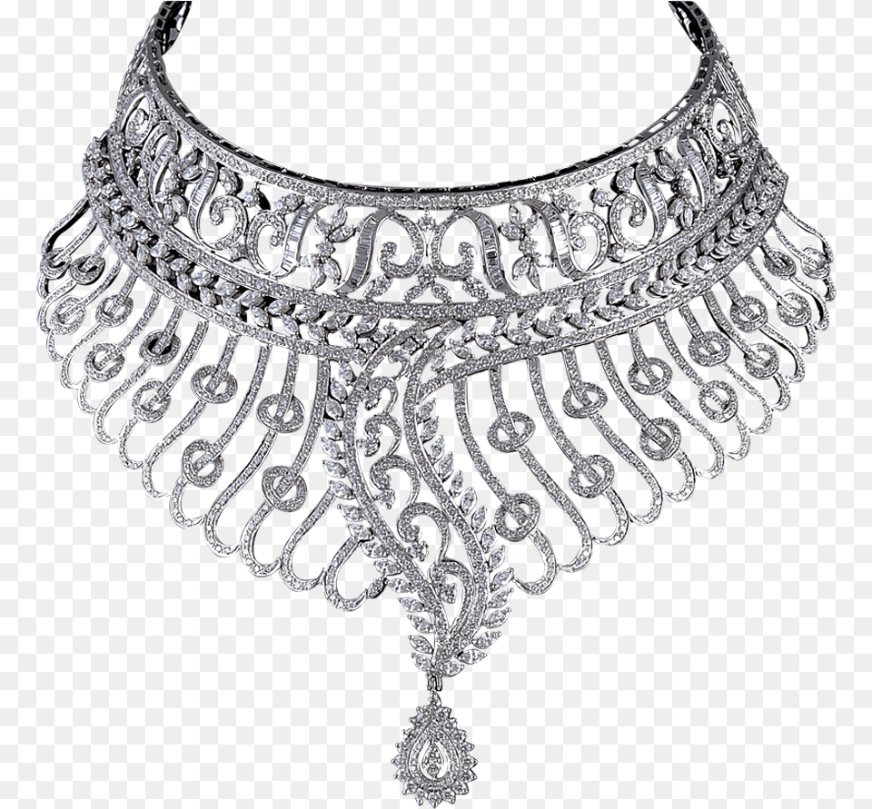 Diamond Necklace Transparent Diamond Necklace Designs, Accessories, Jewelry, Gemstone Free Png Download