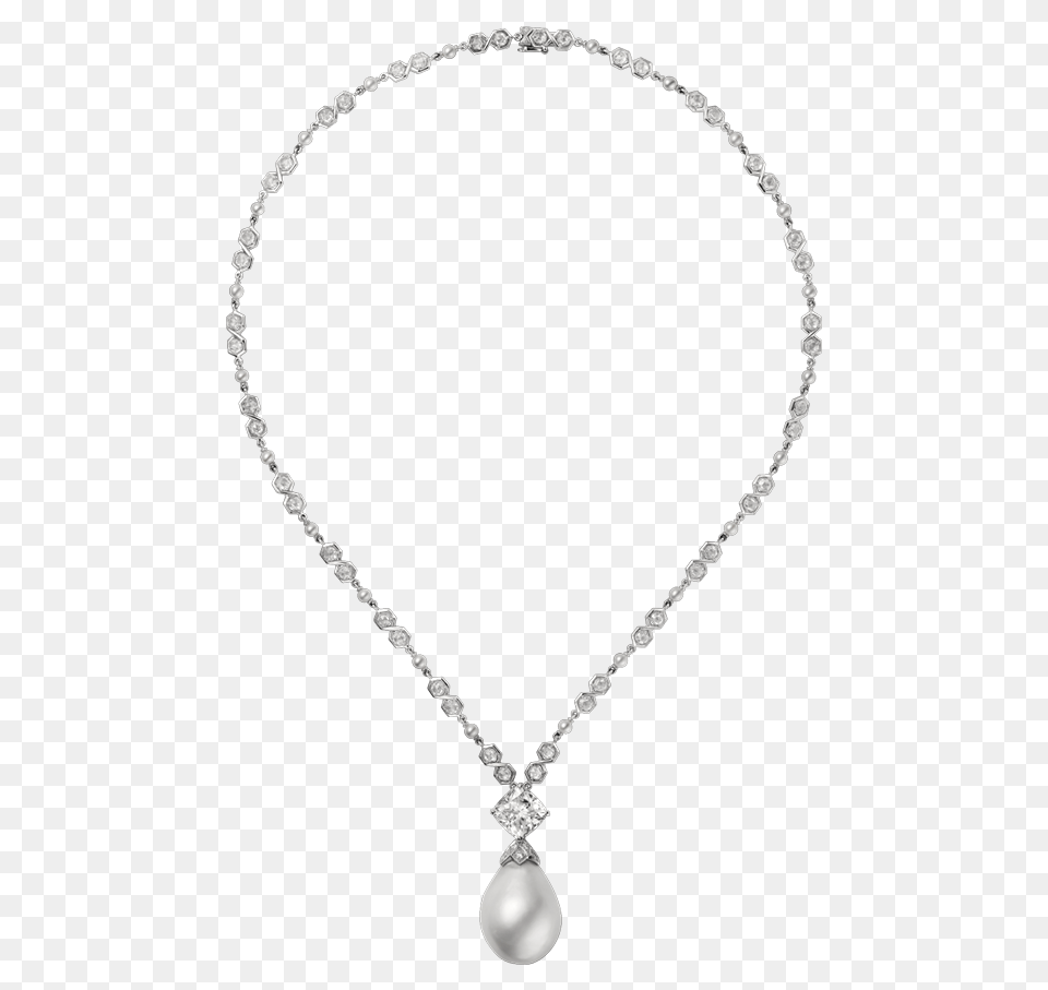 Diamond Necklace With Pearl Clipart, Accessories, Jewelry, Gemstone Free Transparent Png