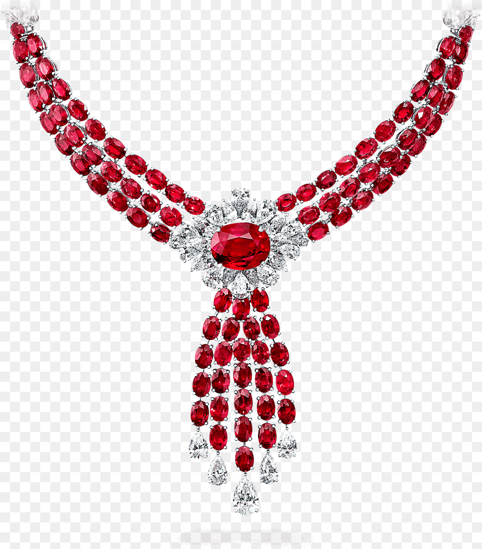 Diamond Necklace With Rubies, Accessories, Gemstone, Jewelry Free Transparent Png