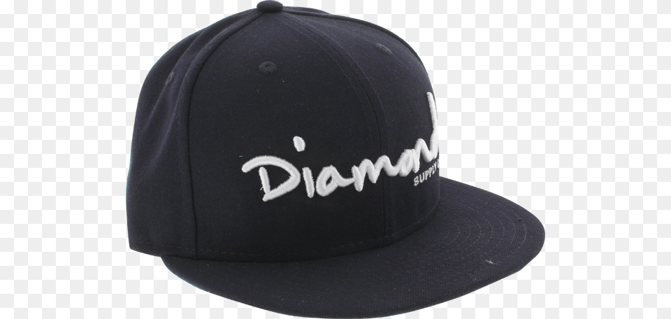 Diamond Og Script Hat 7 58 Navywhite Newera, Baseball Cap, Cap, Clothing Png Image