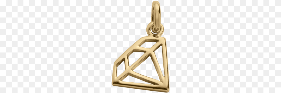 Diamond Outline Charm Triangle, Accessories, Smoke Pipe, Pendant, Jewelry Png Image