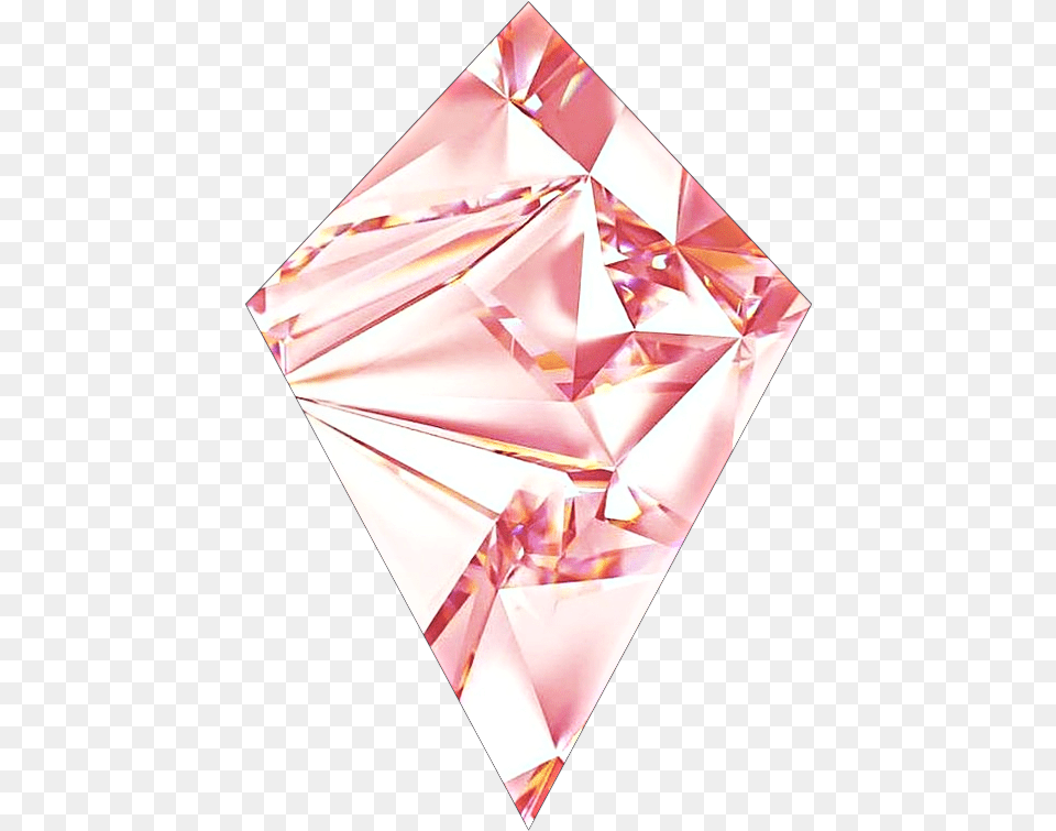 Diamond Pink Sticker Deco Decorations Rose Gold Cute Backgrounds, Accessories, Gemstone, Jewelry Free Png