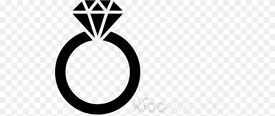 Diamond Ring Black Transparent Clipart Engagement Ring Clipart, Symbol Free Png