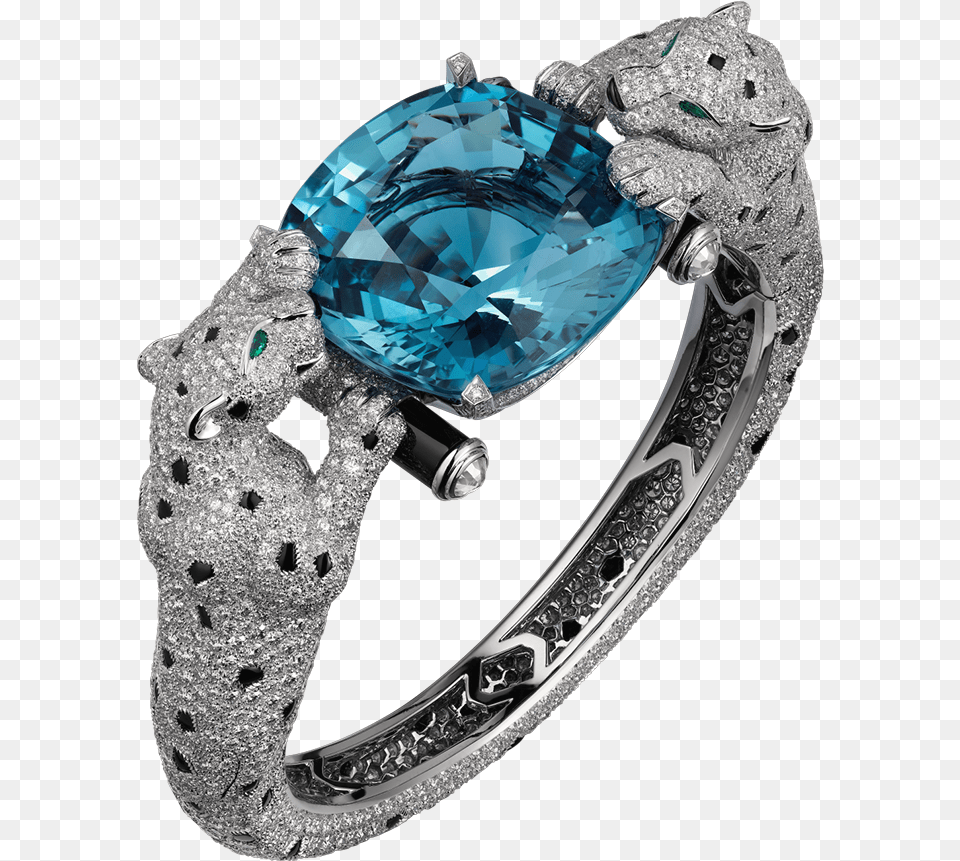 Diamond Ring With Panthers Clipart Cartier Braslet Pantera, Accessories, Gemstone, Jewelry Free Transparent Png
