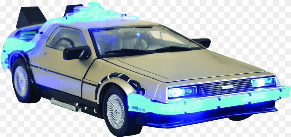 Diamond Select Back To The Future Time Machine Car, Transportation, Vehicle, Wheel, Police Car Free Png