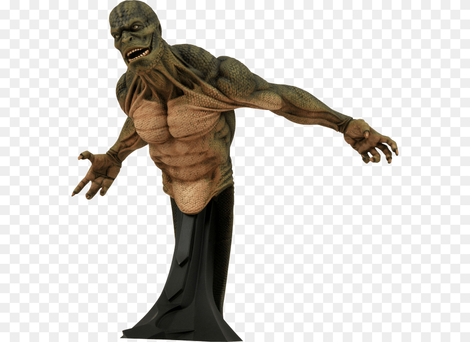 Diamond Select The Amazing Spider Man Movie Bust Lizard Spiderman, Adult, Male, Person, Art Png