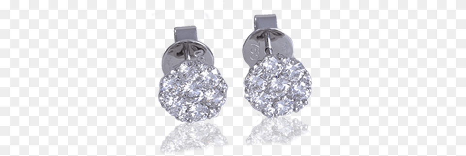Diamond Set Studs Earrings, Accessories, Earring, Gemstone, Jewelry Free Transparent Png