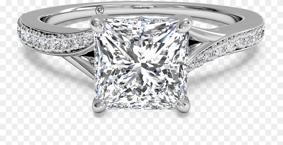 Diamond Shaped Wedding Rings Princess Cut Modern Engagement Rings, Accessories, Gemstone, Jewelry, Ring Png Image