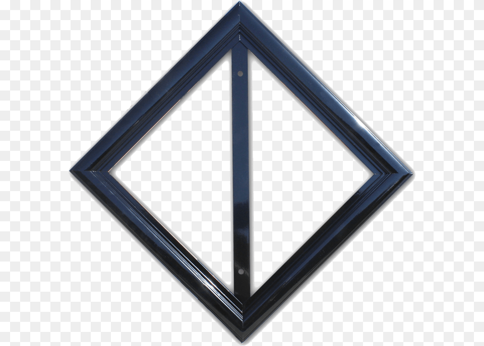 Diamond Sign Decorative Aluminum Extruded Frame Icon, Triangle Png