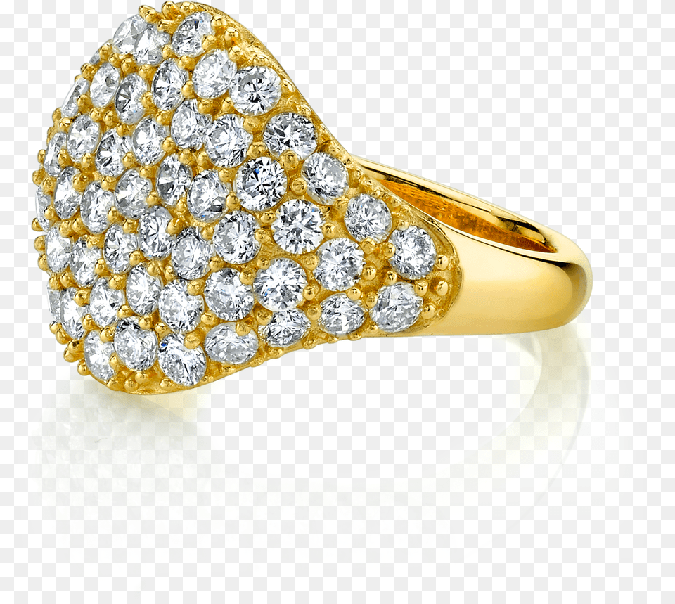 Diamond Signet Ring Engagement Ring, Accessories, Gemstone, Jewelry, Gold Free Png Download