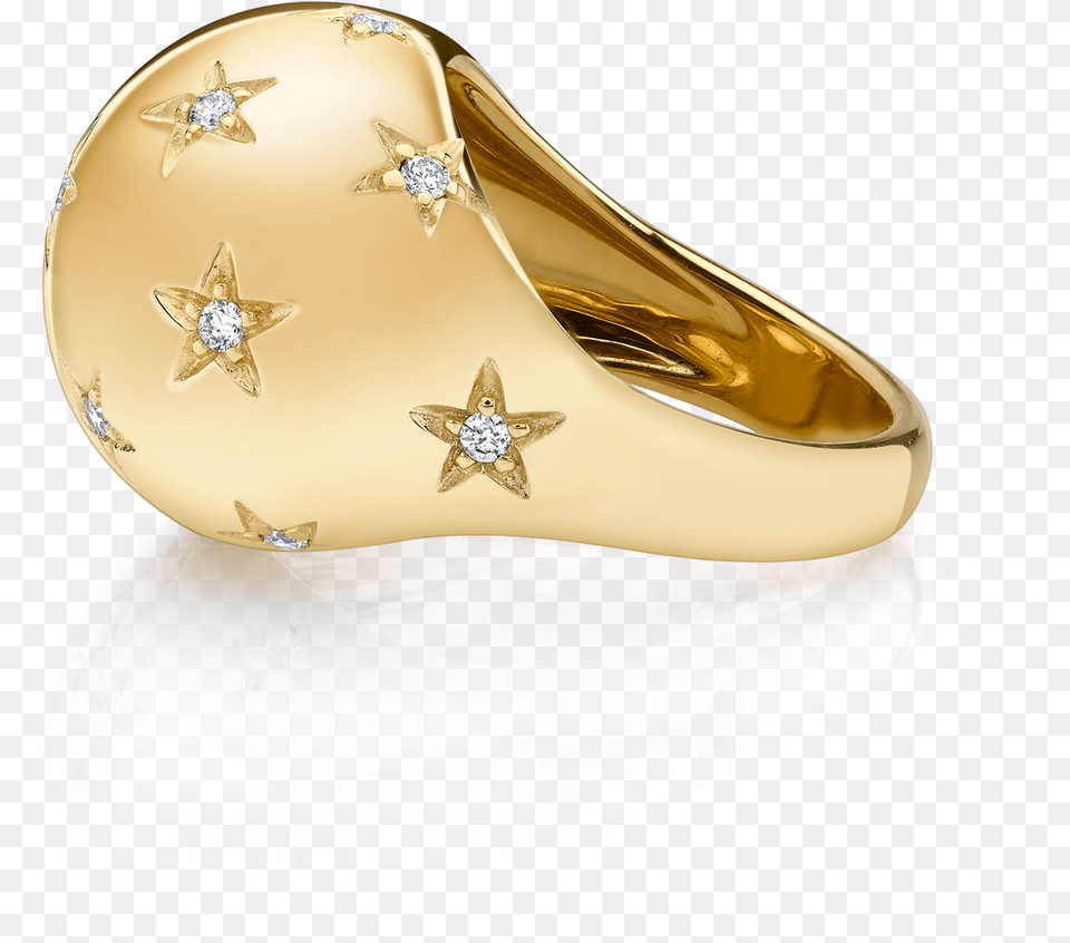 Diamond Star Bombe Ring Ring, Accessories, Gemstone, Jewelry, Gold Free Png