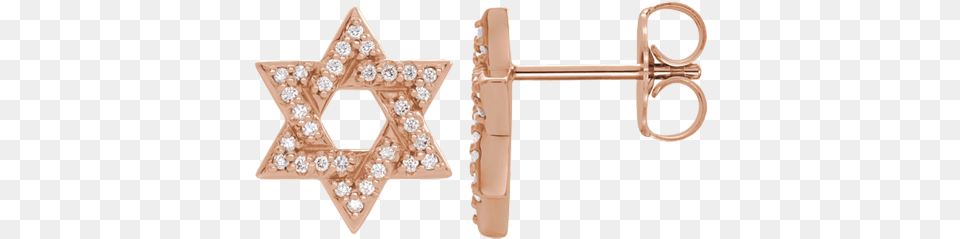 Diamond Star Of David Earrings Earrings, Accessories, Earring, Jewelry, Gemstone Free Png Download
